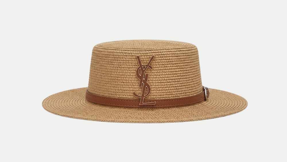 YSL Straw Fedora Hat